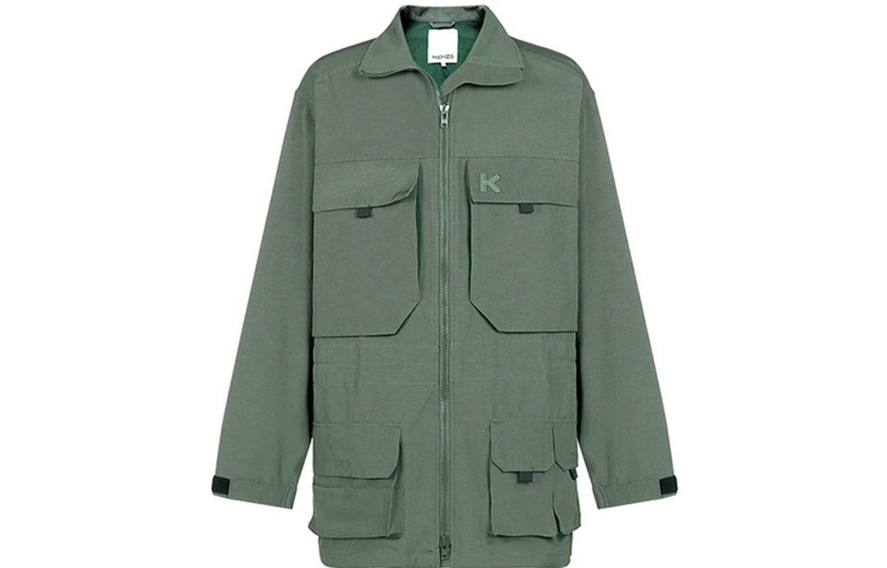 KENZO K Patch Embroidered Oversized Military Jacket Deep Green FA65OU3051NA-54 圖 2