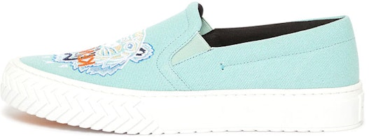 Kenzo K-Skate 'Tiger Embroidery Slip-On Lake Green' F965SN200F7060-40 Kenzo K-Skate 'Tiger Embroidery Slip-On Lake Green' F965SN200F7060-40