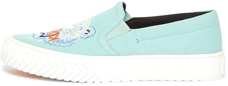 KENZO K-スケート タイガー刺繍スリッポン (レイクグリーン) F965SN200F7060-40 Buy KENZO K-スケート タイガー刺繍スリッポン (レイクグリーン) F965SN200F7060-40