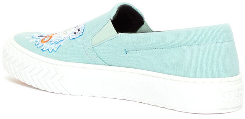 Kenzo K滑板鞋 '虎头刺绣 便鞋 湖水绿' F965SN200F7060-40 Shop Kenzo K滑板鞋 '虎头刺绣 便鞋 湖水绿' F965SN200F7060-40