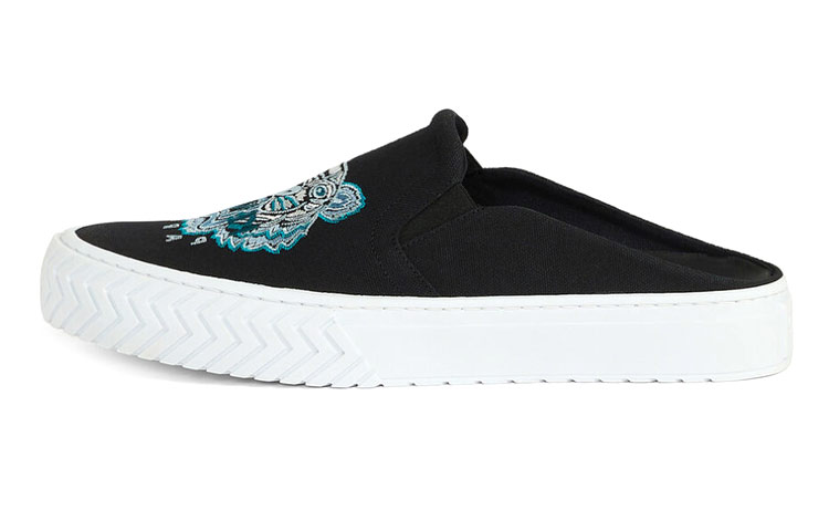 Kenzo K-Skate Slip-On Canvas Sneaker 'Tiger Embroidery Black' FA65SN202F7099-39