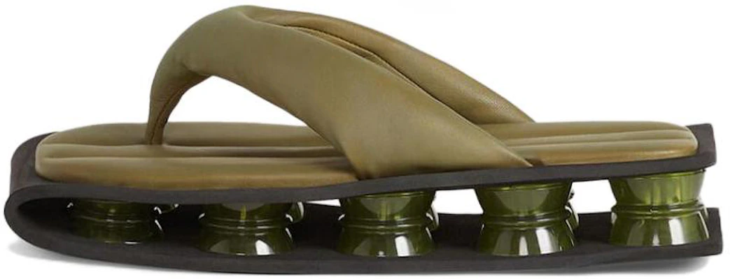 Kenzo Sandal Kulit Quilted Militer Hijau Kenzori FB55MU030L51-48 Buy Kenzo Sandal Kulit Quilted Militer Hijau Kenzori FB55MU030L51-48