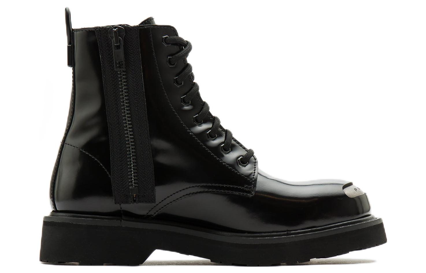 Order Kenzo KENZO Sepatu Bot Kulit Hitam 'Kenzosmile' Indonesia FC65BT704L67.99