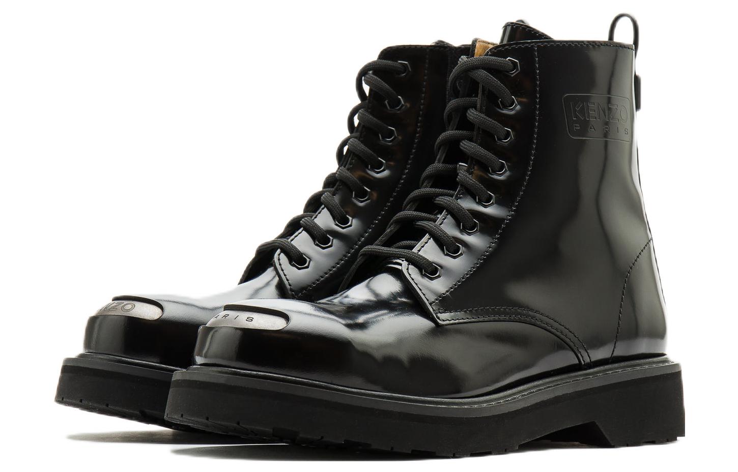 Lookbook Kenzo KENZO Sepatu Bot Kulit Hitam 'Kenzosmile' Indonesia FC65BT704L67.99