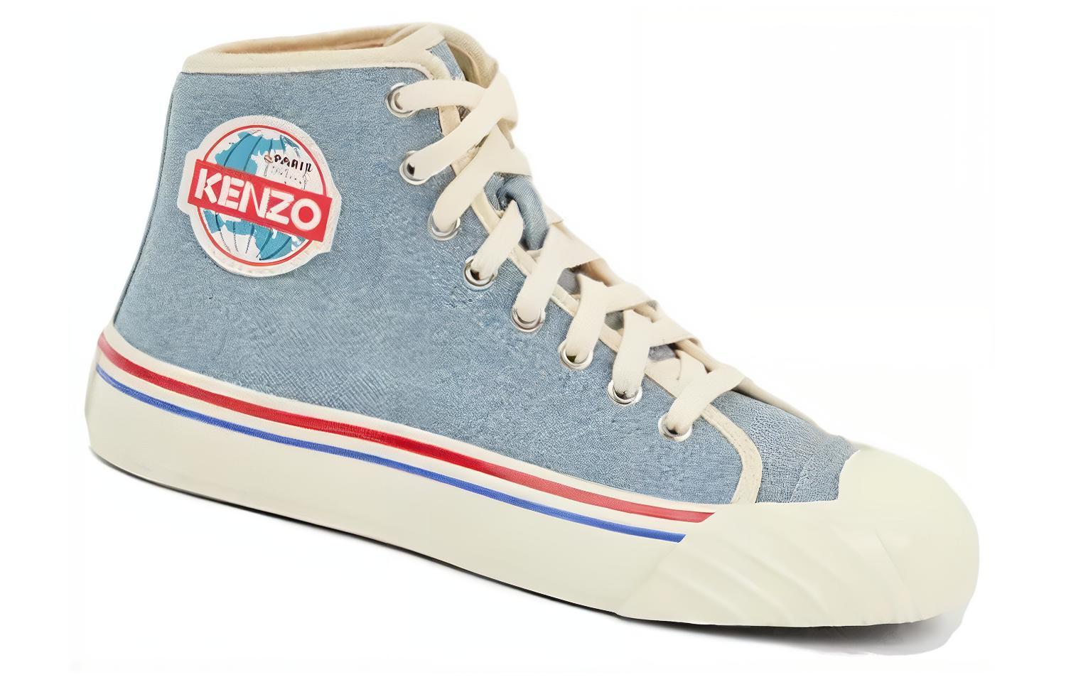Order Kenzo 高帮运动鞋 '蓝色帆布' FD65SN022F75.DS