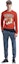 Purchase KENZO Kids Embroidered Animal Crewneck Sweatshirt Orange Red - Boys FD65SW0494MF-21