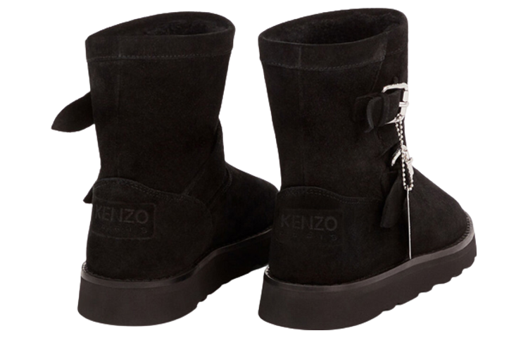 Kenzo Leather Buckle Boot 'Fashion Black' 圖 3