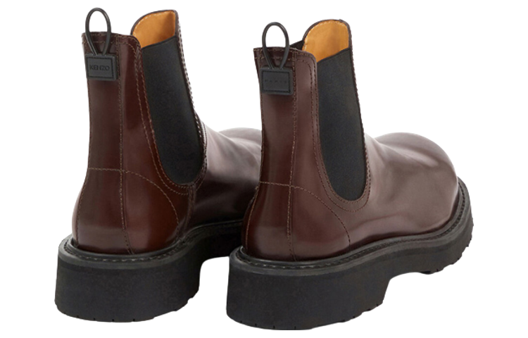 Kenzo Leather Chelsea Boot 'Brown' 圖 3