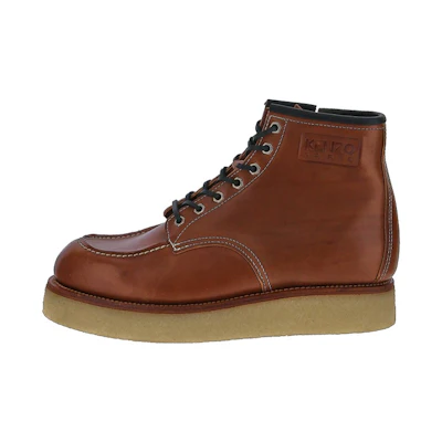 Kenzo Leather Fashion Ankle Boot 'Brown'