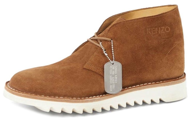Buy Kenzo Stivaletti in Pelle Marrone con Lacci ''Fashion Ankle Boot'' FC65BT702L56.14