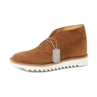 Kenzo Leather Lace-Up 'Fashion Ankle Boot Brown'