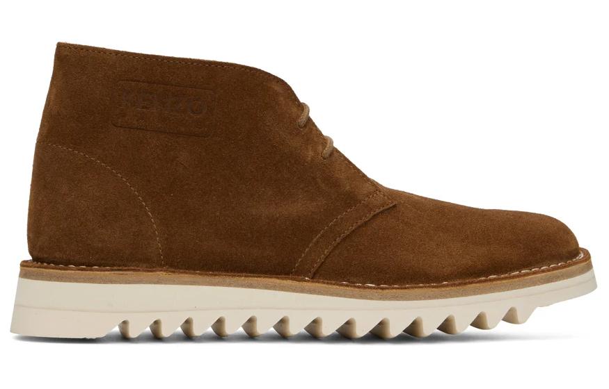 Order Kenzo Sepatu Boot Kulit Coklat 'Fashion Ankle Boot' FC65BT702L56.14