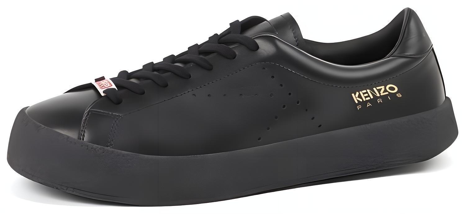 kenzo-leather-lace-up-low-top-fashion-sneakers-black-fc-65-sn-030-l50-99-a