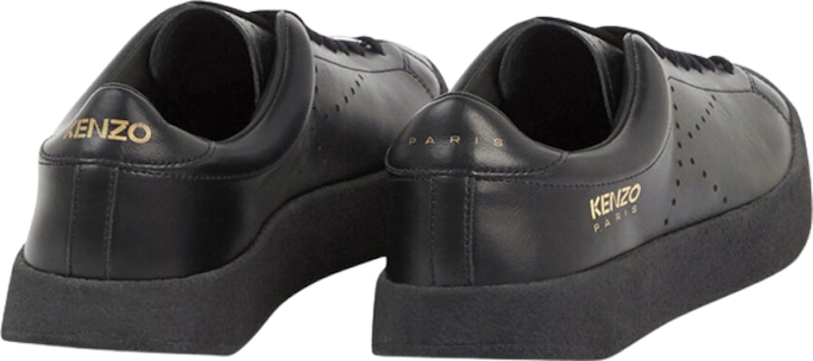 Kenzo Leather Lace-Up Low-Top Fashion Sneakers 'Black' FC65SN030L50.99A Lookbook Kenzo Leather Lace-Up Low-Top Fashion Sneakers 'Black' FC65SN030L50.99A