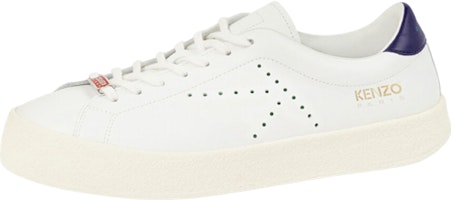 Kenzo Leather Lace-Up Low Top 'White Blue' FC65SN030L50.01 Kenzo Leather Lace-Up Low Top 'White Blue' FC65SN030L50.01