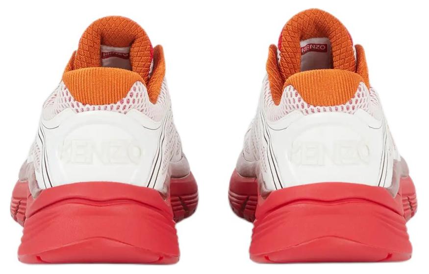 Kenzo Leather Low-Top 'White Red' 圖 4