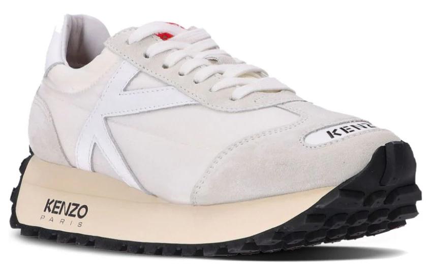 Kenzo Leather Low Top 'Beige Grey' 圖 2