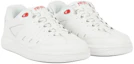 Lookbook Kenzo Sepatu Kulit Rendah 'Kenyamanan Serbaguna Putih' FE55SN080L54.01
