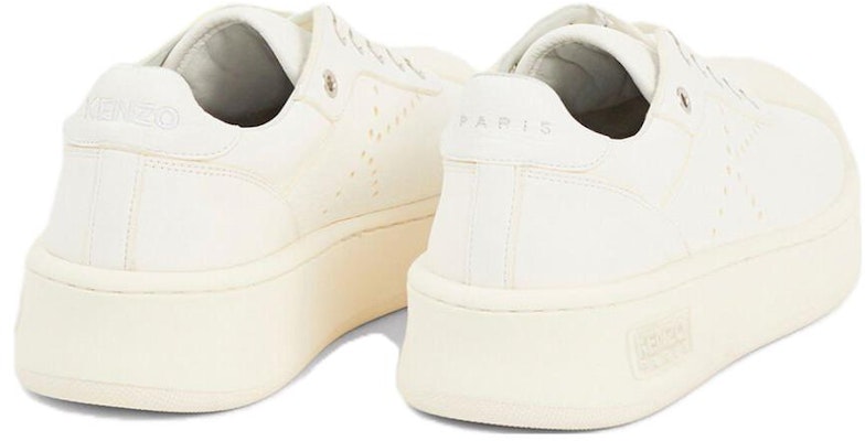 Zapatillas de Cuero Kenzo Low-Top Blancas de Moda FD55SN040L53.01 Lookbook Zapatillas de Cuero Kenzo Low-Top Blancas de Moda FD55SN040L53.01