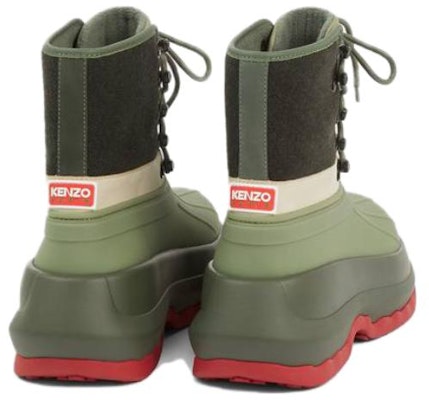Kenzo Leather Round-Toe Lace-Up Boots 'Khaki' FD65BT902F91.51 Purchase Kenzo Leather Round-Toe Lace-Up Boots 'Khaki' FD65BT902F91.51