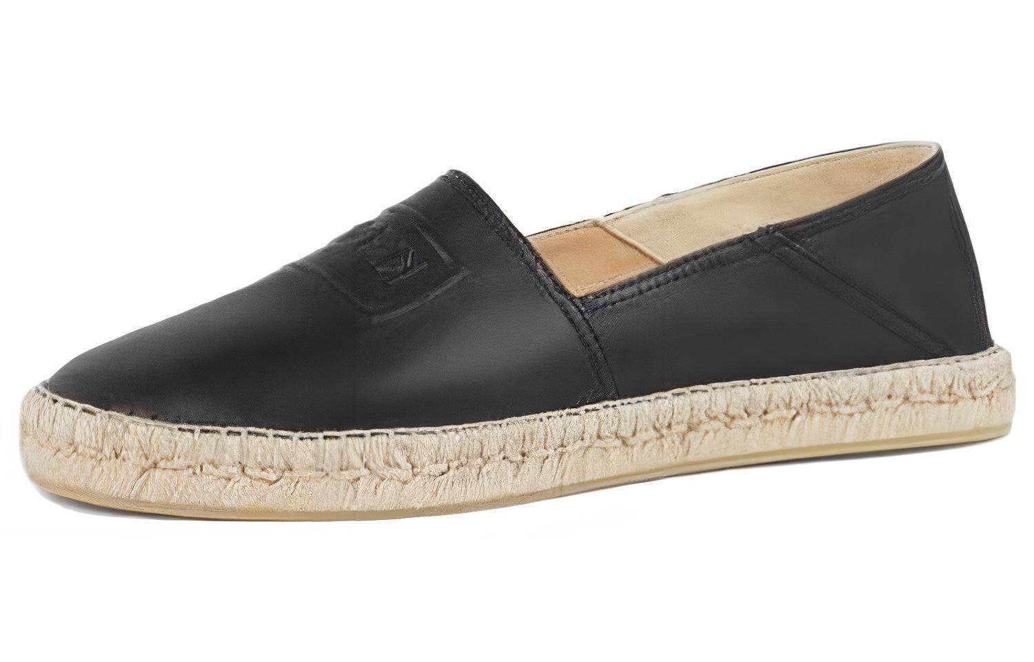 Kenzo Leather Round-Toe Slip-On 'Fisherman Black' FD65ES021LB8.99