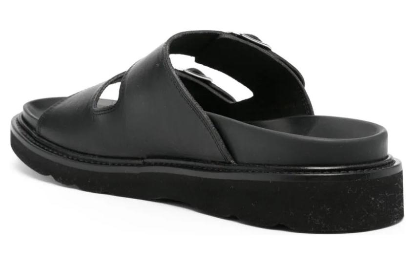 Kenzo Leather Toe Loop Buckle Slide 'Black' 圖 4
