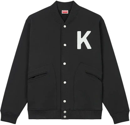 KENZO 字母动物印花黑色男女同款长袖飞行夹克 FE58SW0124ME-99J Buy KENZO 字母动物印花黑色男女同款长袖飞行夹克 FE58SW0124ME-99J