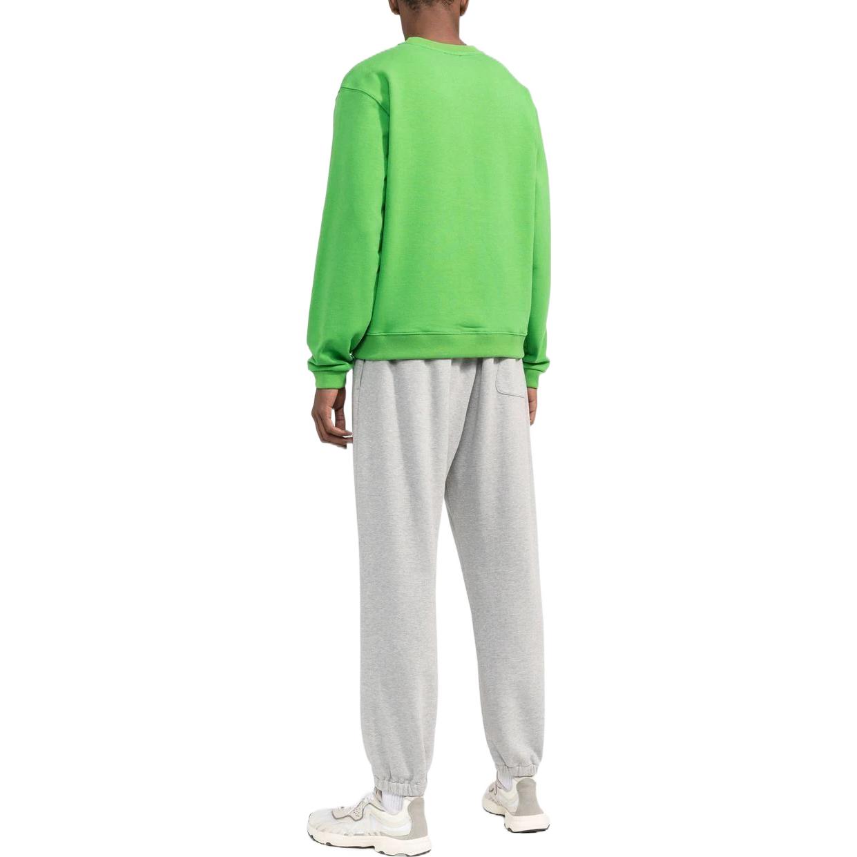 KENZO Letter Logo FW22 Green Pullover Ribbed Long Sleeve Sweatshirt Men. FC65SW4164ME-57 圖 4