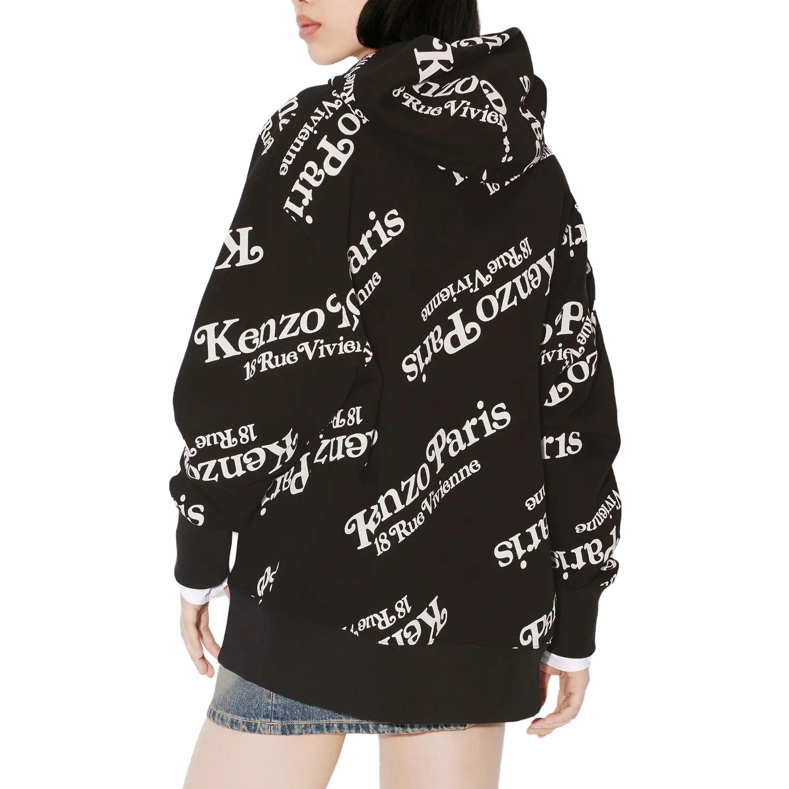 Purchase Kenzo 字母标志印花连帽衫 男女通用 FE58SW0074MG-99J