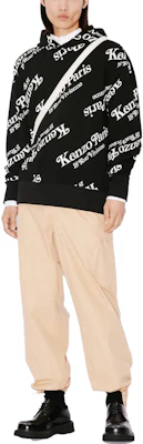 Kenzo 字母标志印花连帽衫 男女通用 FE58SW0074MG-99J Sizing Kenzo 字母标志印花连帽衫 男女通用 FE58SW0074MG-99J