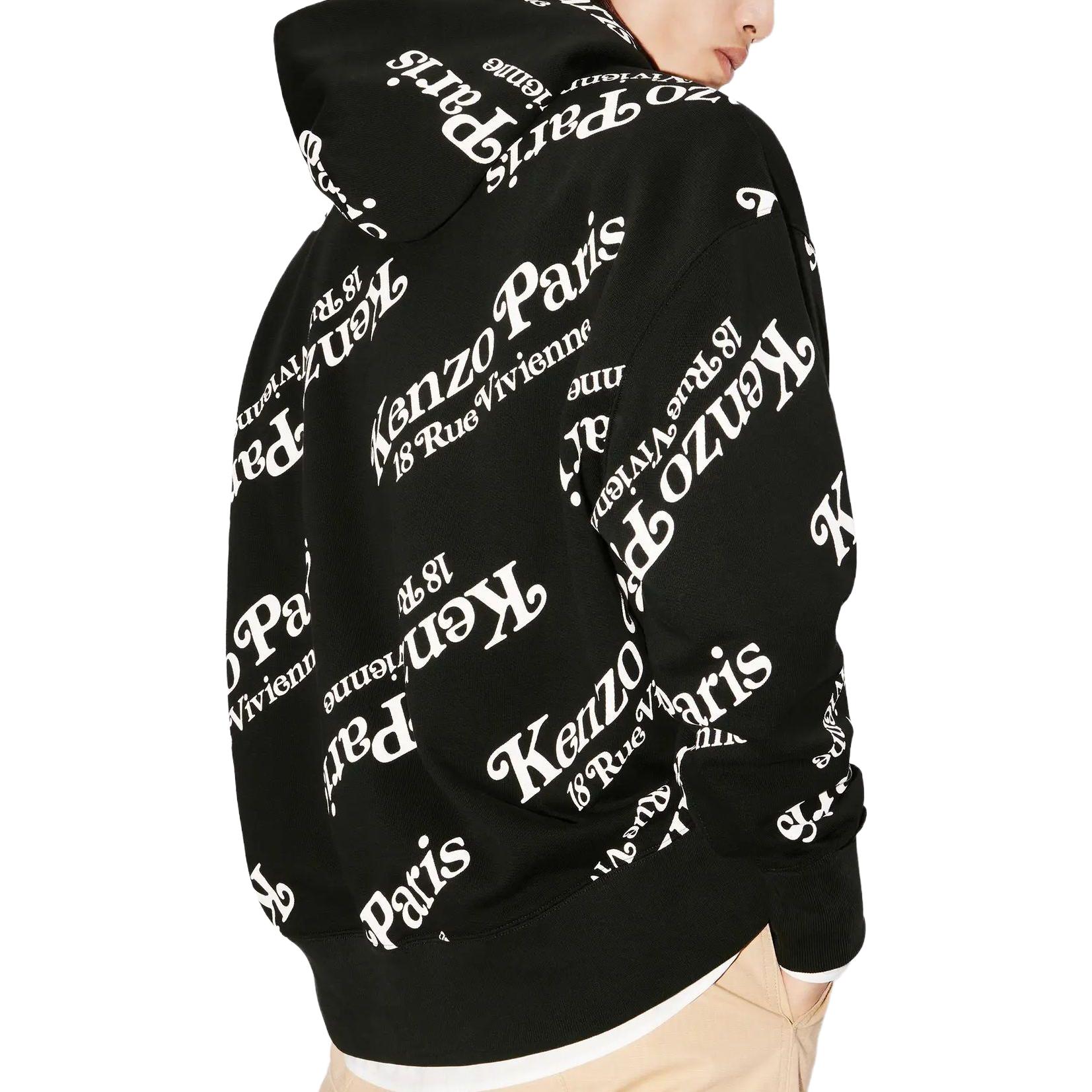 Cheap Kenzo 字母标志印花连帽衫 男女通用 FE58SW0074MG-99J