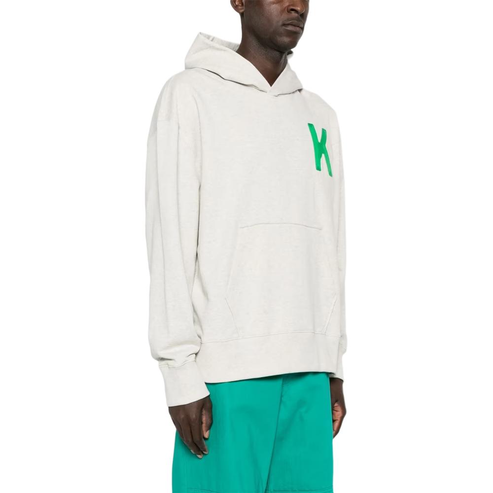Shop KENZO Letter Print Pullover Hoodie Long Sleeve Unisex Grey FE58SW0114MF-93A