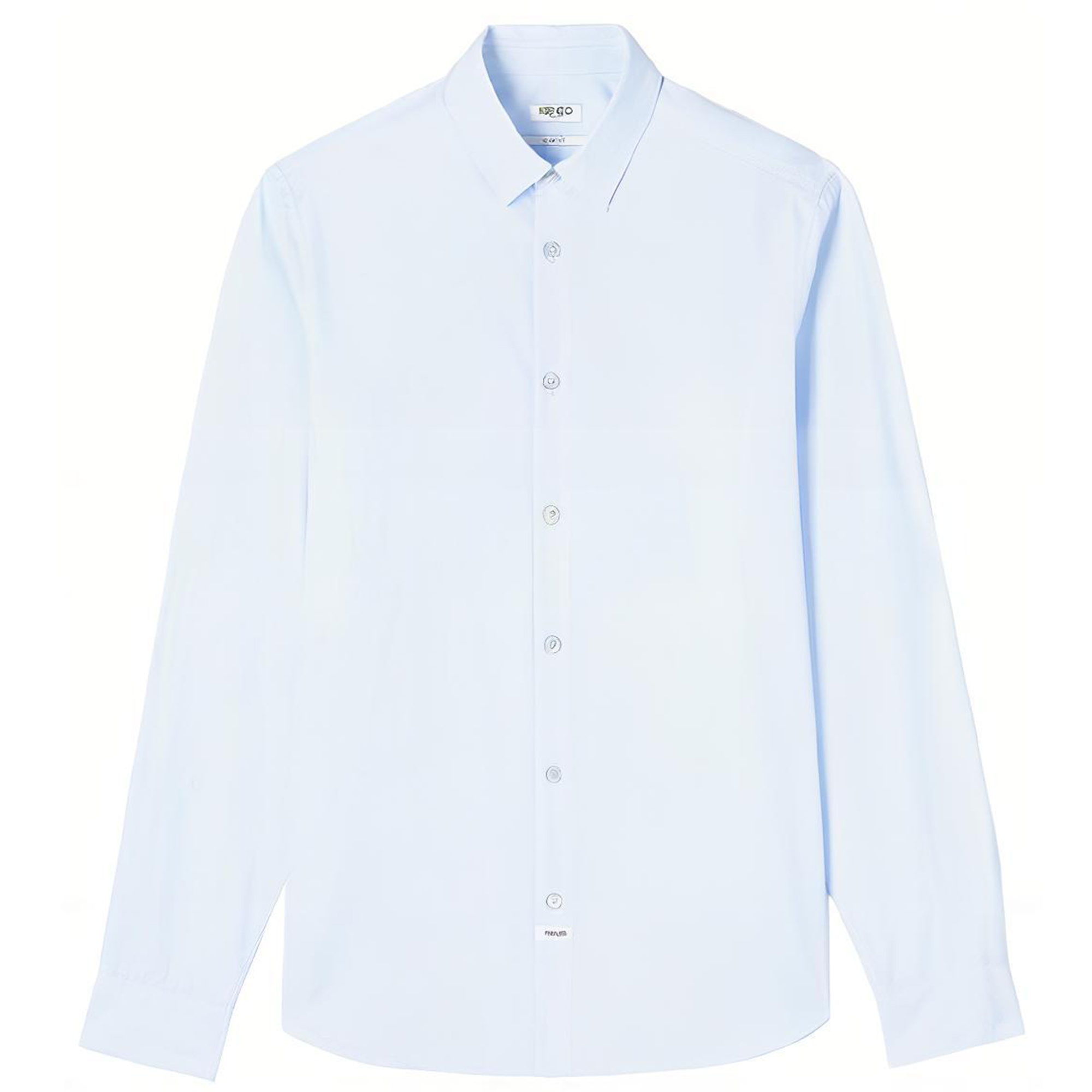 KENZO Light Blue Printed Logo Shirt FA55CH2151FA-63