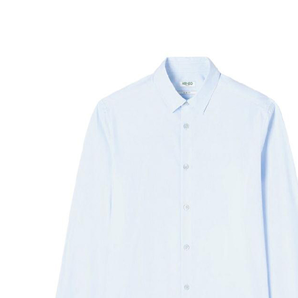 Details for KENZO Kemeja Logo Cetakan Biru Muda FA55CH2151FA-63