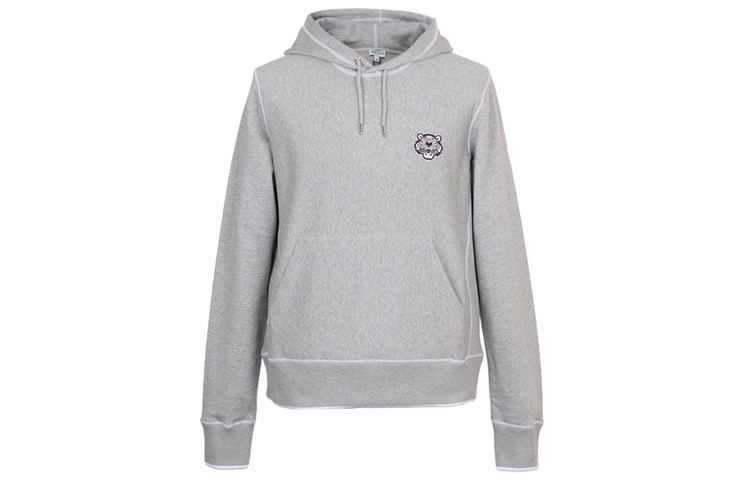 KENZO Light Gray Cotton Hoodie F96-5SW360-4MD-94