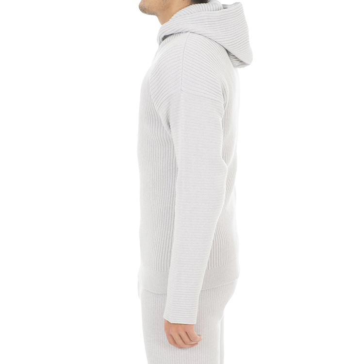 Details for KENZO Hoodie Abu-Abu Muda Logo Wool Blend F955PU4223BA-93