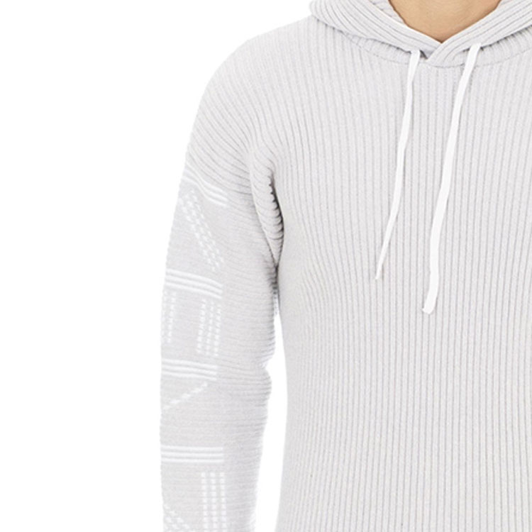 Sizing KENZO Hoodie Abu-Abu Muda Logo Wool Blend F955PU4223BA-93