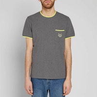 겐조 리틀 타이거 포켓 크루넥 티셔츠 그레이 F755TS0014BA-97 Shop 겐조 리틀 타이거 포켓 크루넥 티셔츠 그레이 F755TS0014BA-97