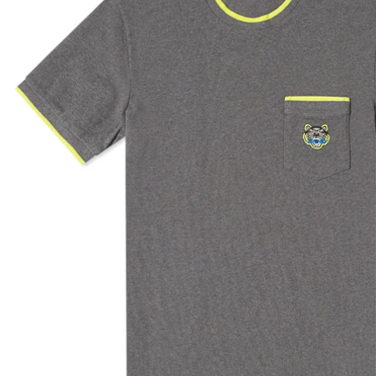 Details for KENZO 小老虎口袋圓領T恤 灰色 F755TS0014BA-97