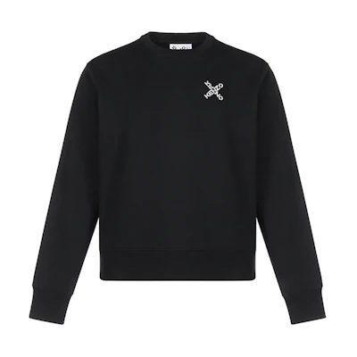 Kenzo Little X Crewneck Sweatshirt Black FA65SW0014MS-99