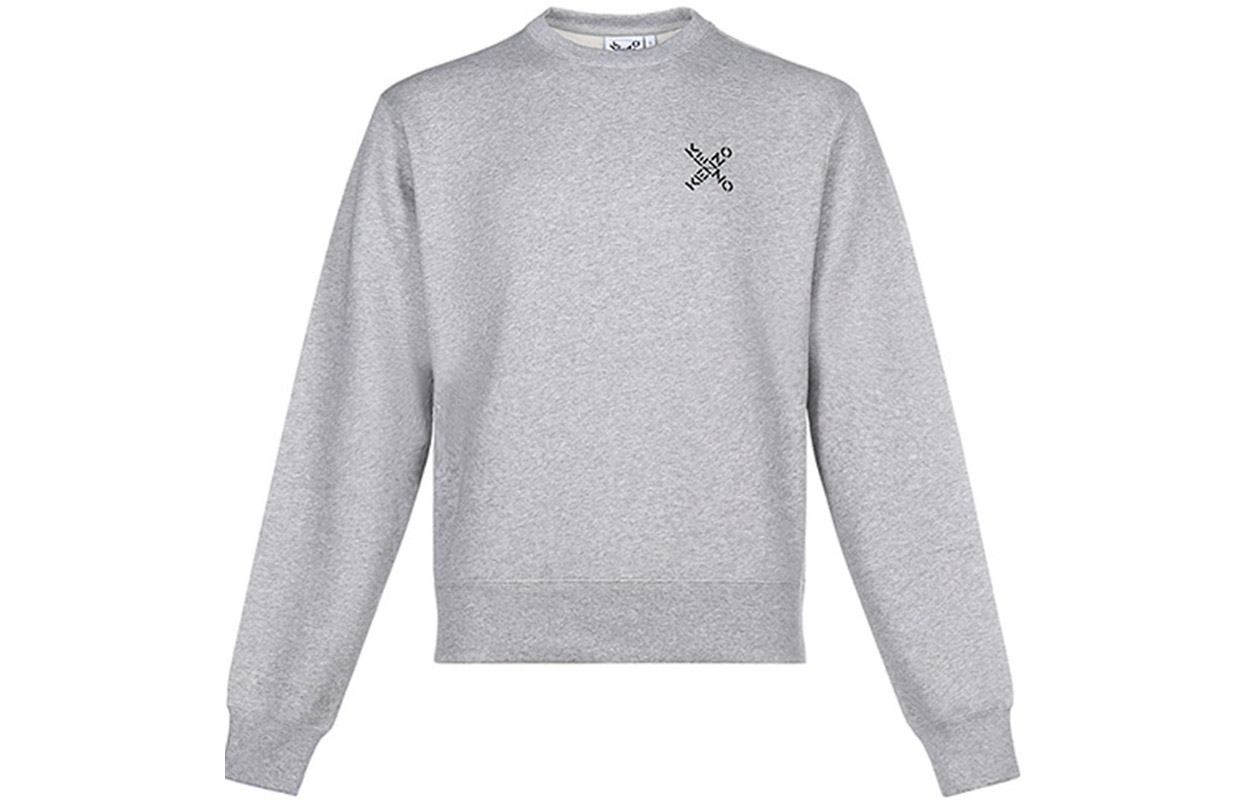KENZO Little X Fleece Sweatshirt Pearl Gray FA65SW0014MS-94