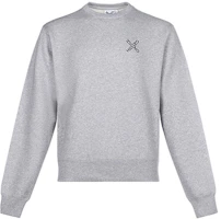 KENZO Little X Fleece Sweatshirt Pearl Gray FA65SW0014MS-94 KENZO Little X Fleece Sweatshirt Pearl Gray FA65SW0014MS-94