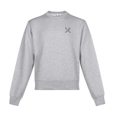 KENZO Little X Fleece Sweatshirt Pearl Gray FA65SW0014MS-94