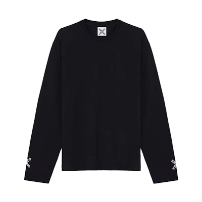 KENZO Logo Black Long Sleeve Sweatshirt Men FA65TS1504SK-99