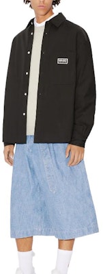 KENZO Logo Collared Single-Breasted Long Sleeve Jacket Unisex Black. FE58CH5259LH-99 Lookbook KENZO Logo Collared Single-Breasted Long Sleeve Jacket Unisex Black. FE58CH5259LH-99