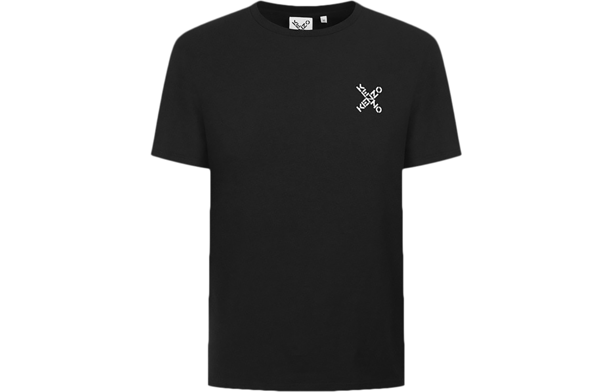 KENZO Logo Crewneck Short Sleeve T-Shirt Men’s Black FA65TS0014SJ-99