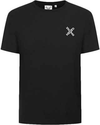 KENZO Logo Crewneck Short Sleeve T-Shirt Men’s Black FA65TS0014SJ-99 Buy KENZO Logo Crewneck Short Sleeve T-Shirt Men’s Black FA65TS0014SJ-99