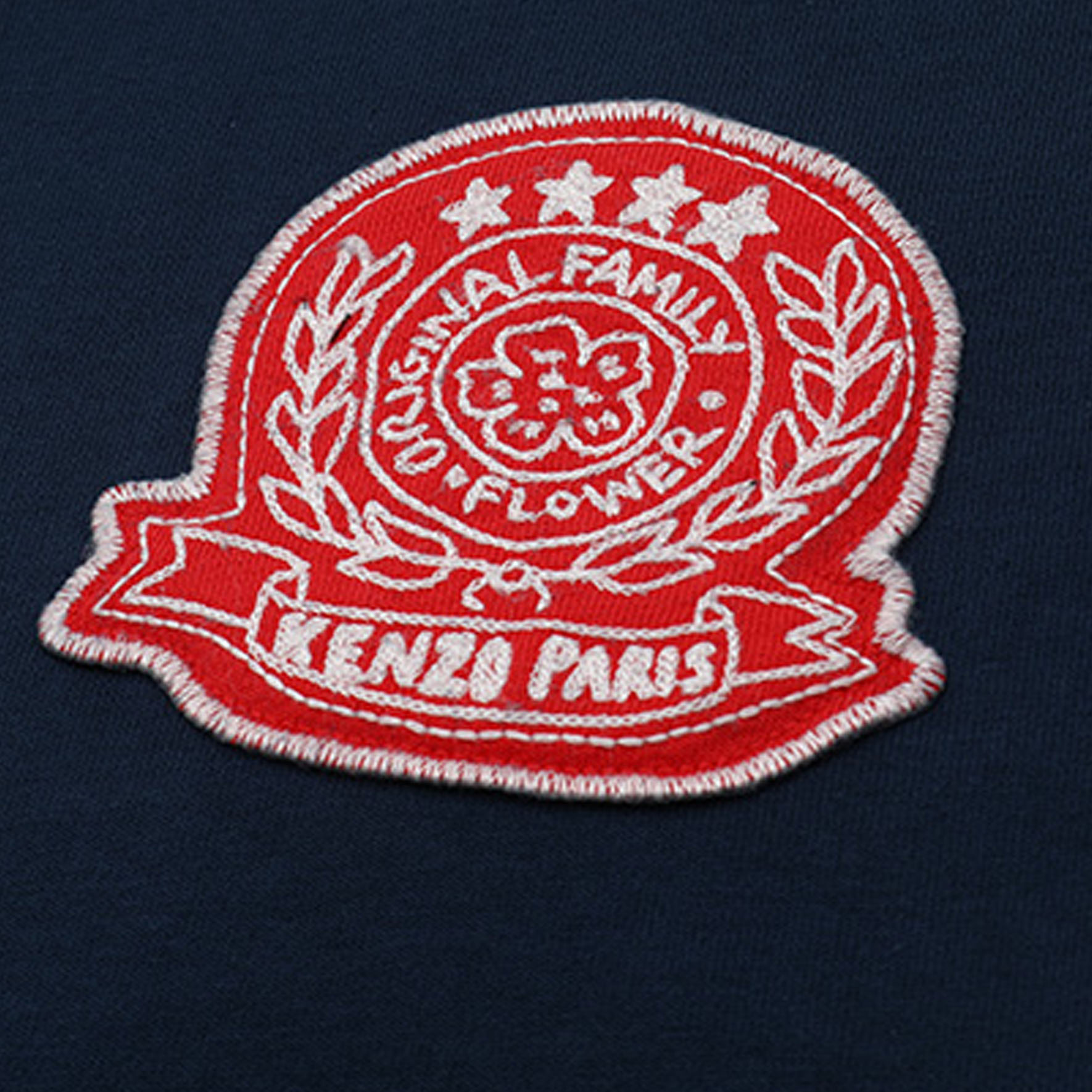 KENZO Logo Embroidered Crewneck T-Shirt SS24 Navy  Tee FE55TS2704SY-77 圖 7