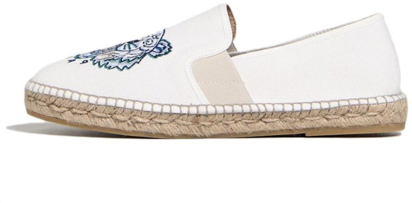 Kenzo Logo Embroidered Espadrilles 'White' FC55ES188F71.01 Buy Kenzo Logo Embroidered Espadrilles 'White' FC55ES188F71.01