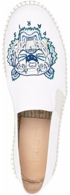 Kenzo Logo Embroidered Espadrilles 'White' FC55ES188F71.01 Shop Kenzo Logo Embroidered Espadrilles 'White' FC55ES188F71.01